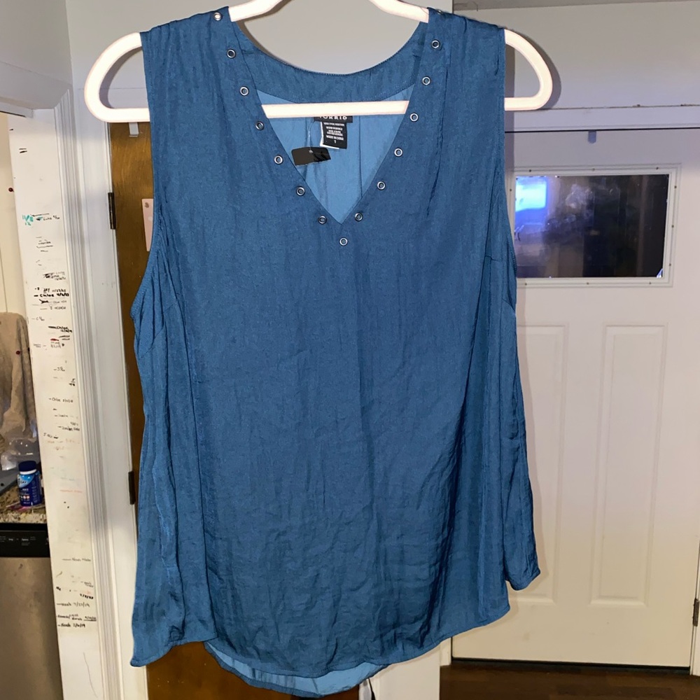 Torrid Blue Sleeveless Top